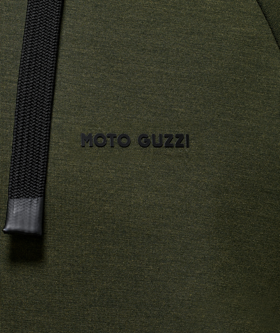 Felpa con cappuccio unisex "Moto Guzzi Essential" verde