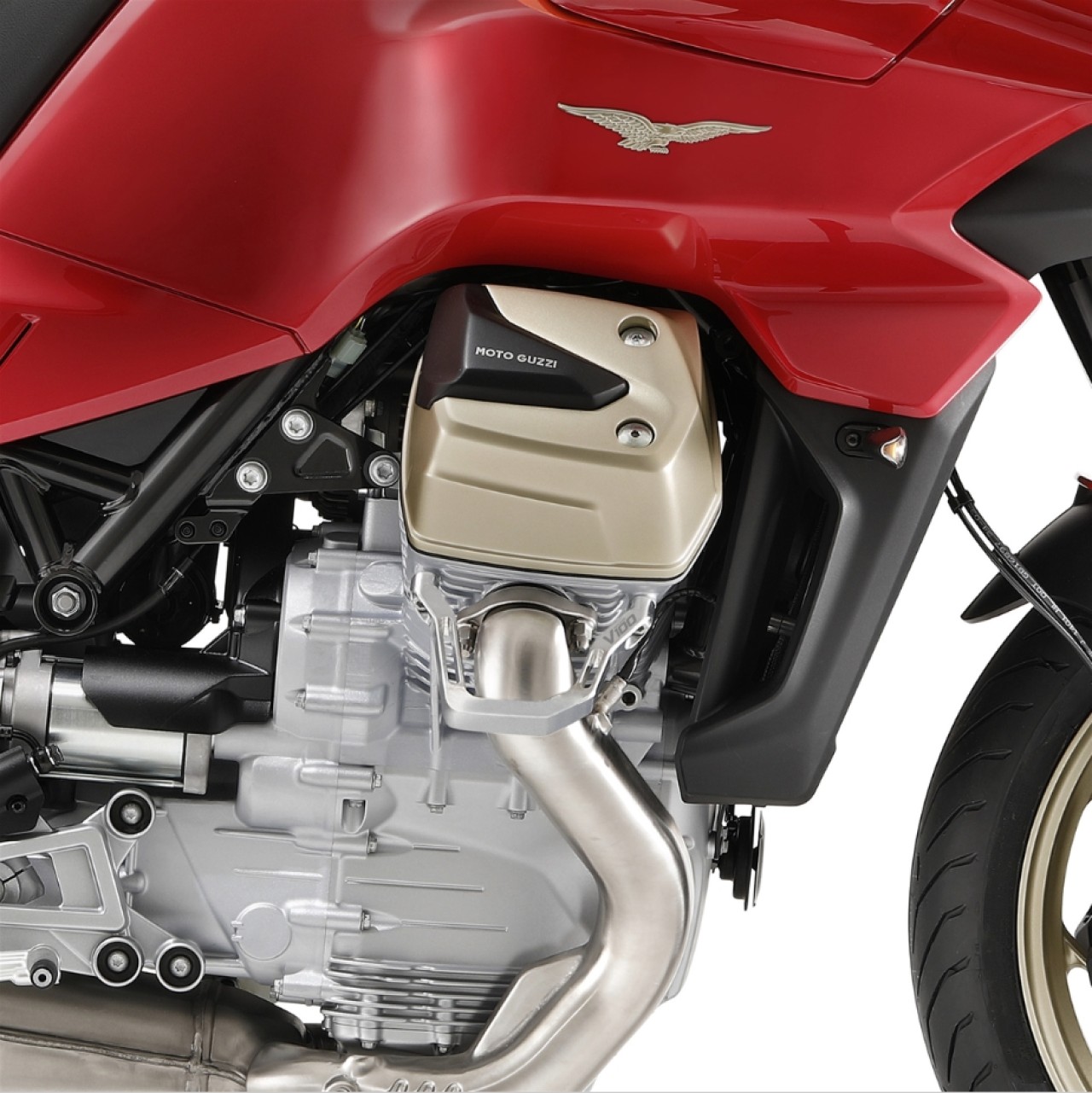 Protezione della testa del cilindro in alluminio per Moto Guzzi V100 Mandello / Stelvio