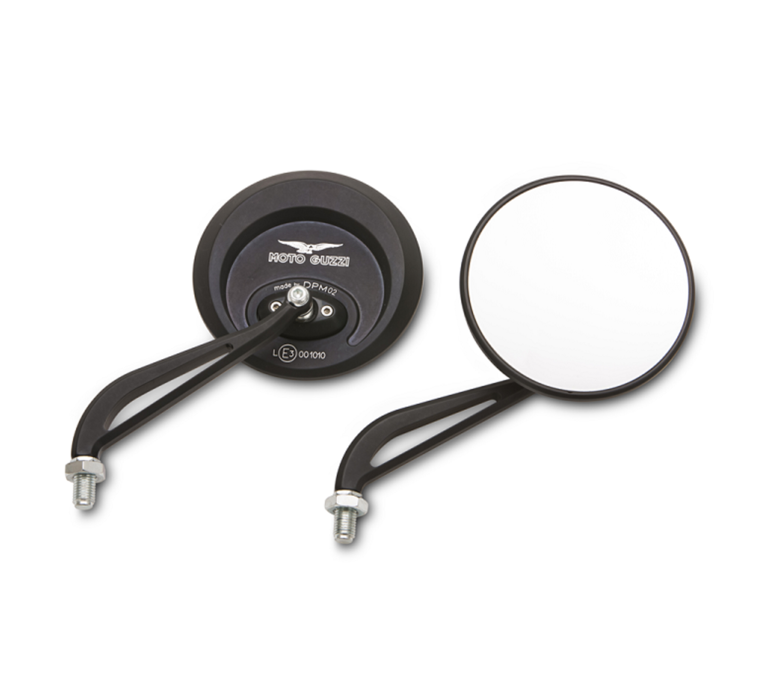 Specchio, Alluminio, Nero, Scuro per Moto Guzzi Audace