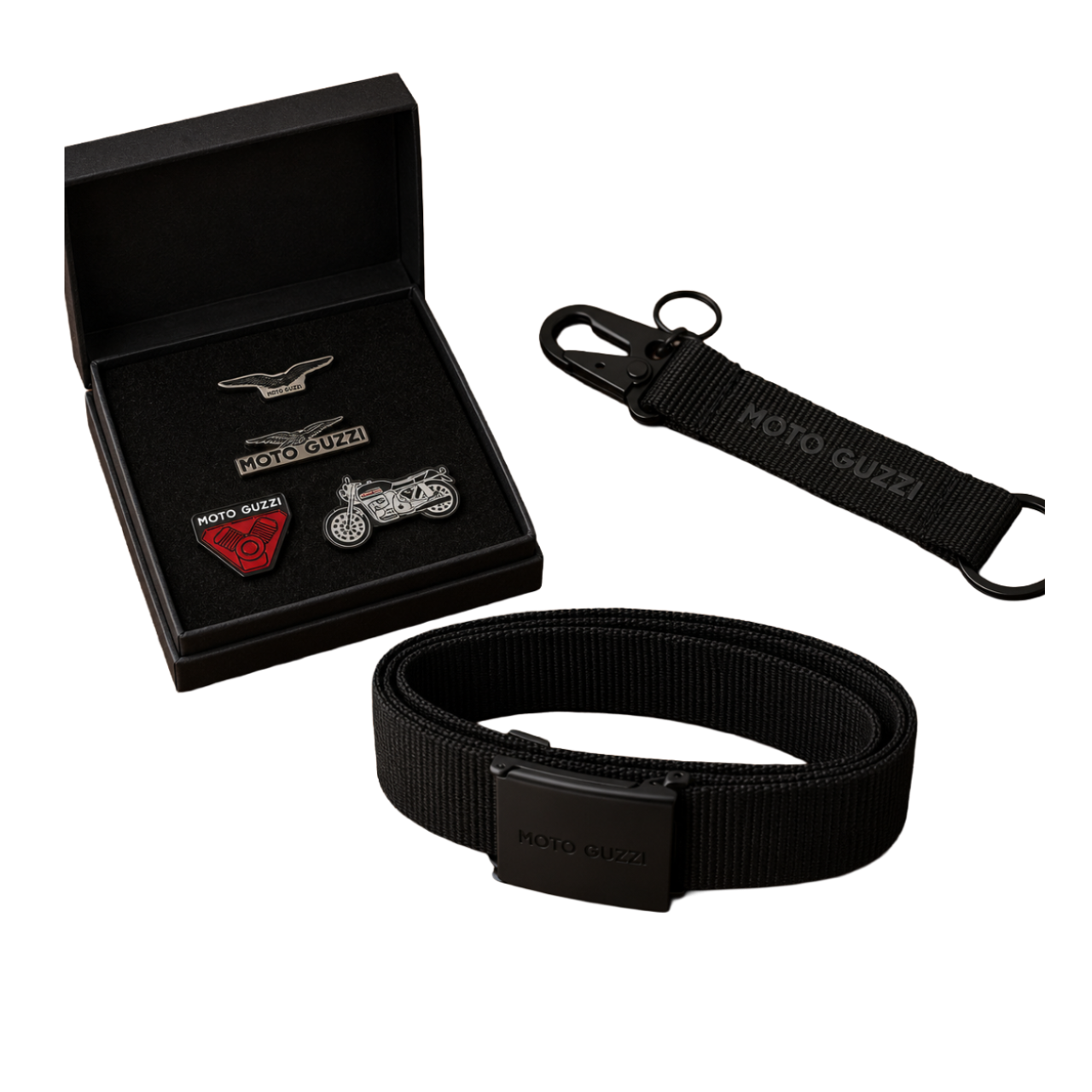 Pacchetto di articoli ufficiali Moto Guzzi Black Edition