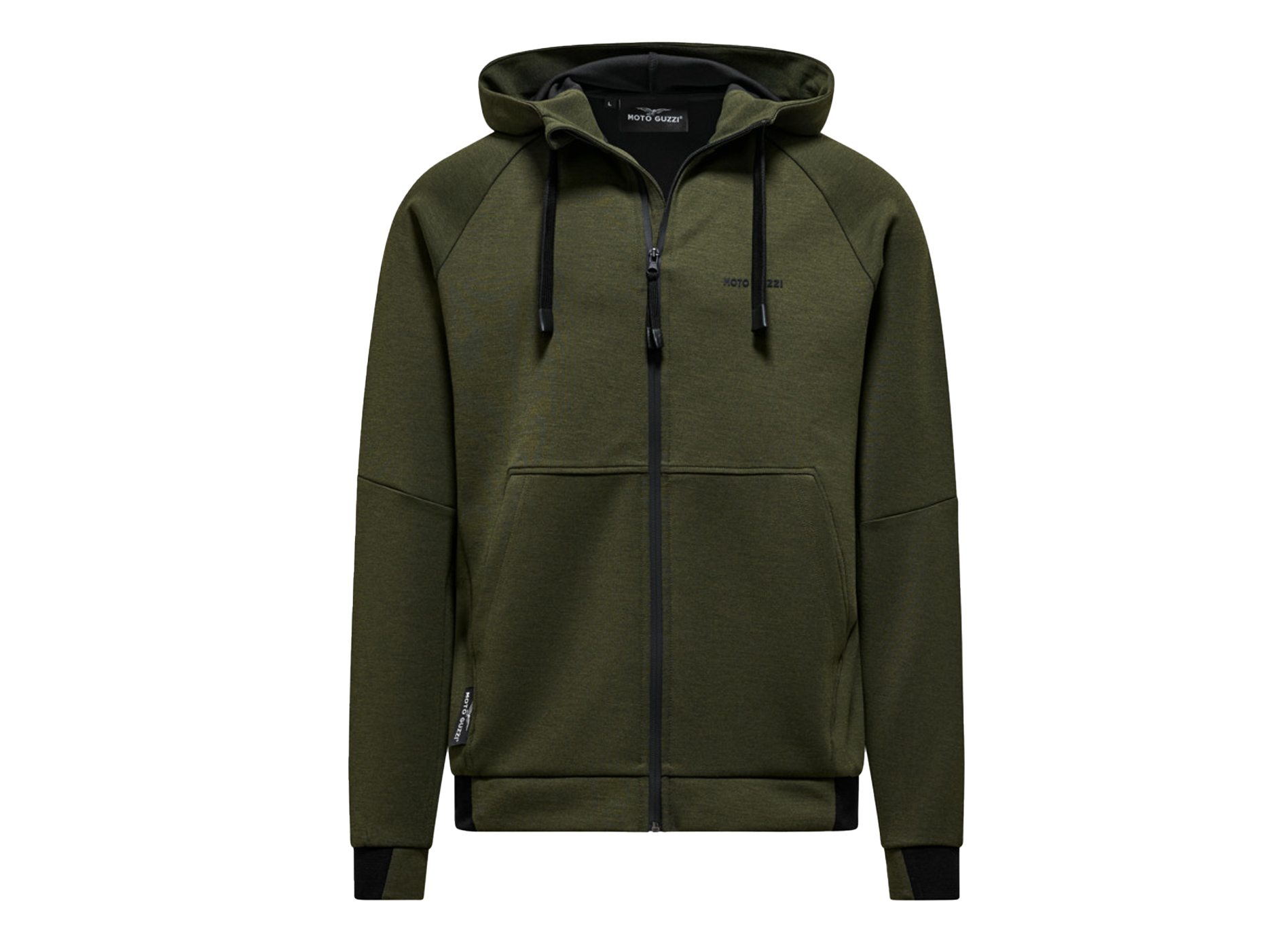 Felpa con cappuccio unisex "Moto Guzzi Essential" verde