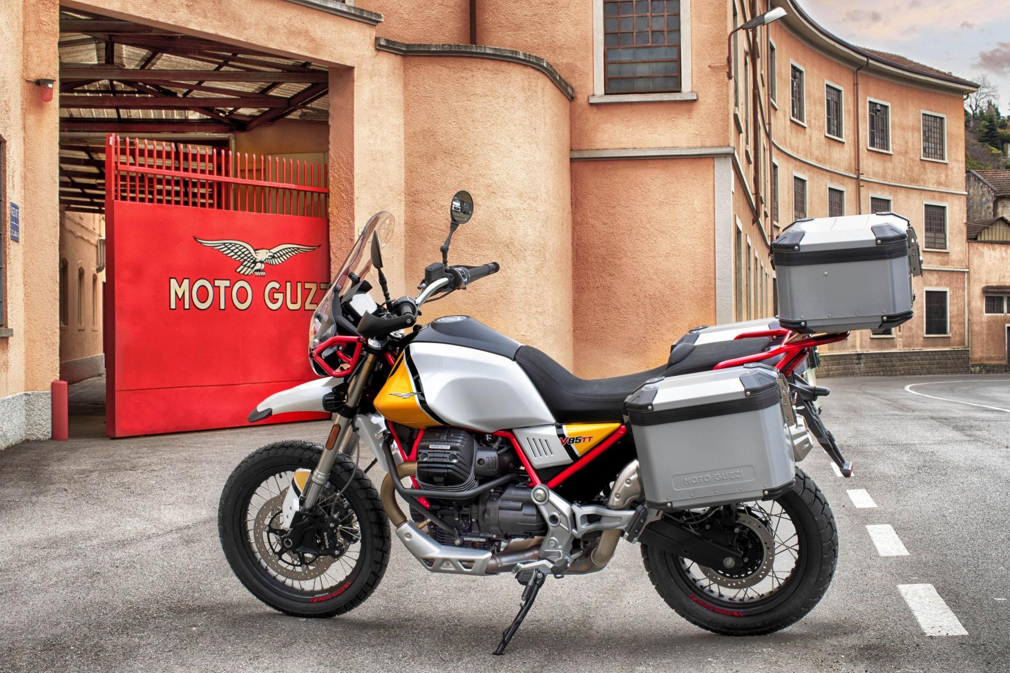 Bauletto originale in alluminio Moto Guzzi V85 TT