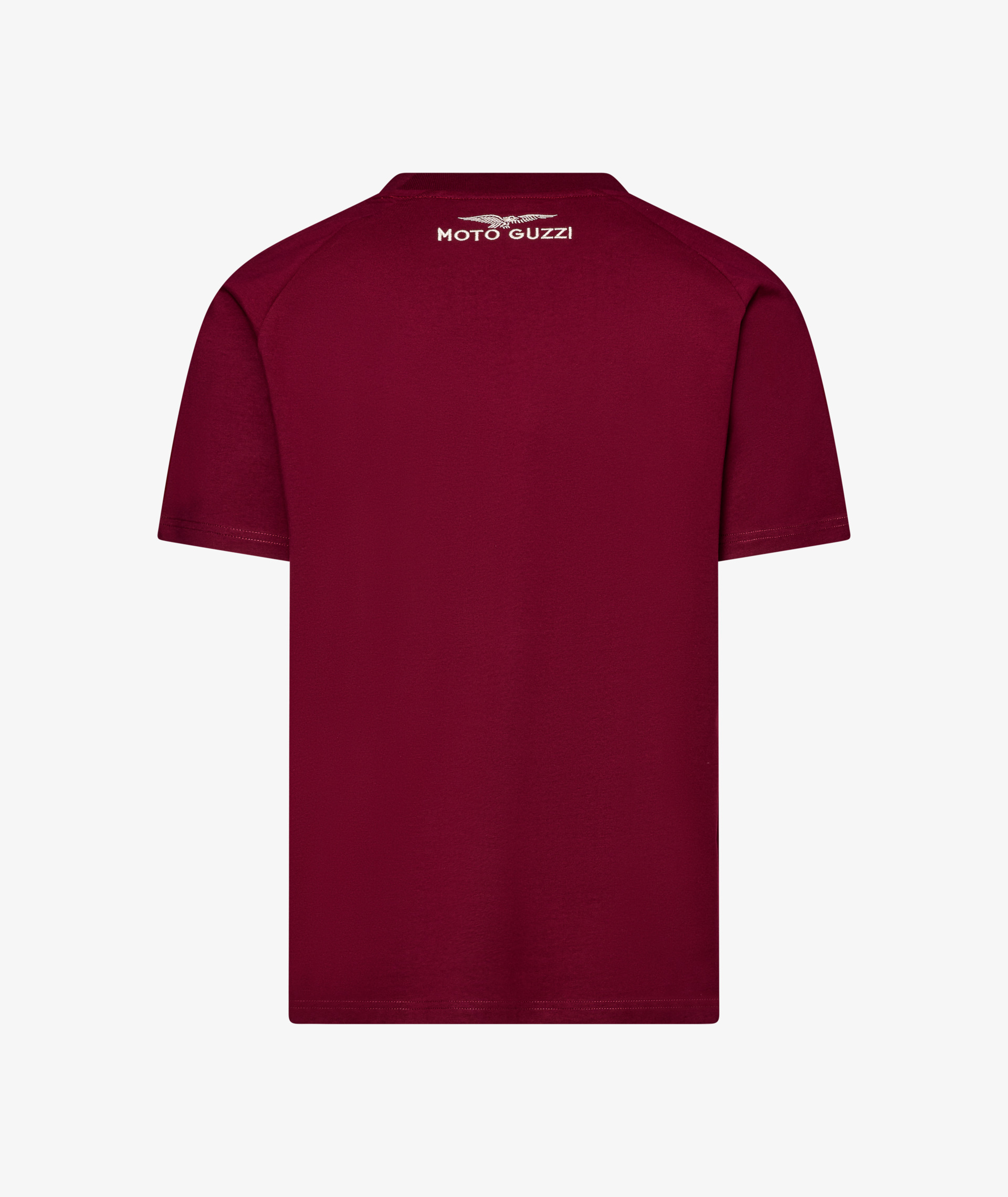 Maglietta Moto Guzzi da uomo "Heritage" rosso bordeaux