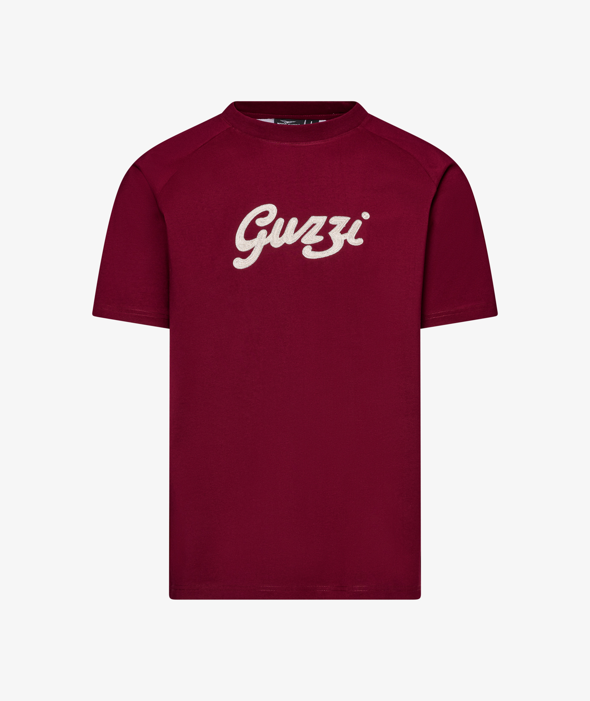 Maglietta Moto Guzzi da uomo "Heritage" rosso bordeaux