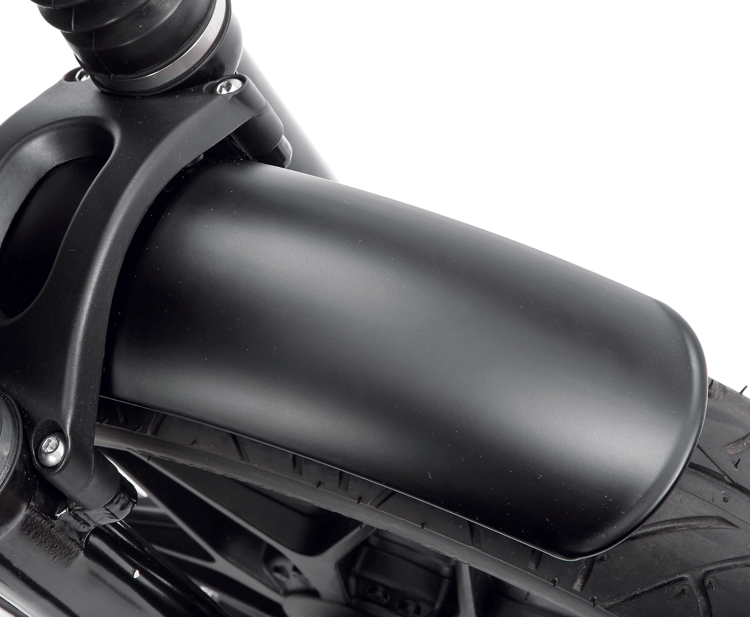 Parafango in alluminio, coppia, nero per Moto Guzzi V7 I+II, V7 III