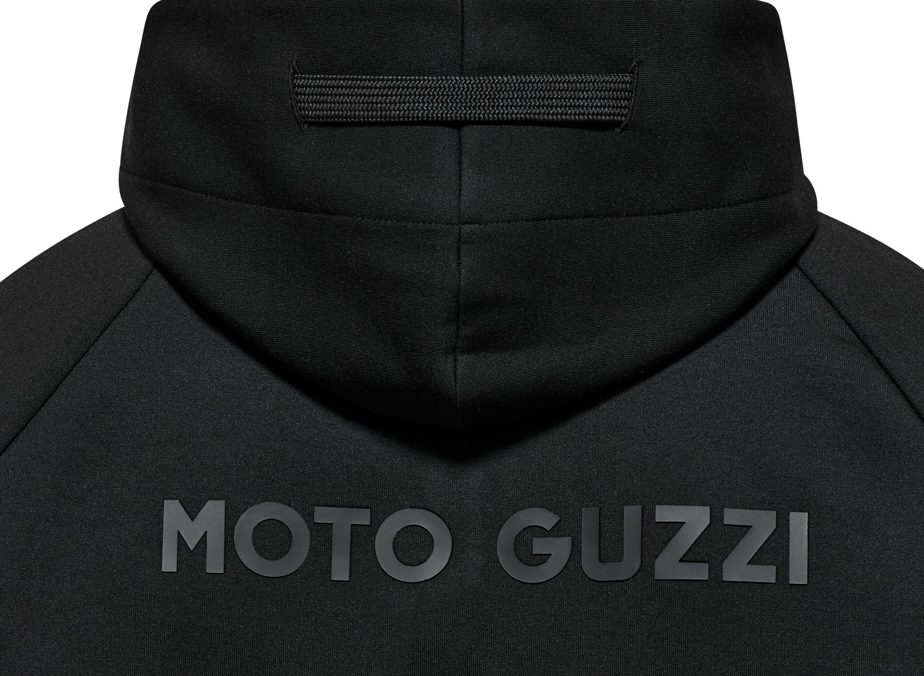 Felpa con cappuccio Moto Guzzi nera