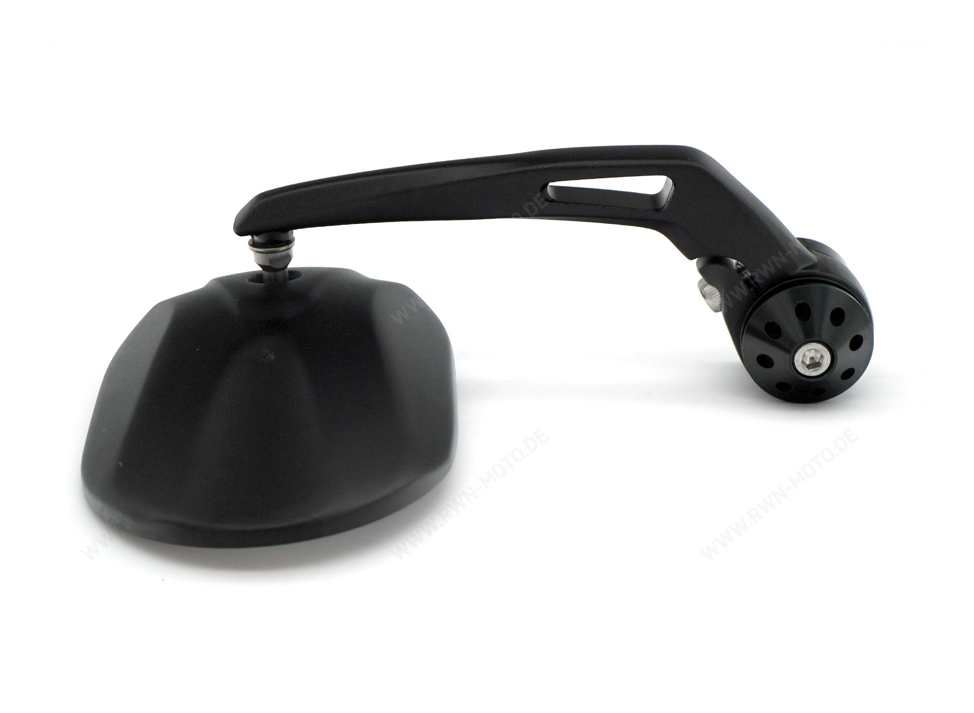Specchietto terminale per manubrio, nero per Moto Guzzi V7 850 2021-