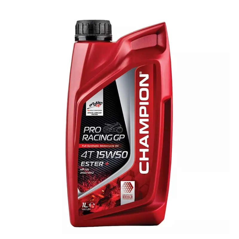 CHAMPION® Proracing GP 4T 15W-50 ESTER + Olio motore completamente sintetico - 4 litri