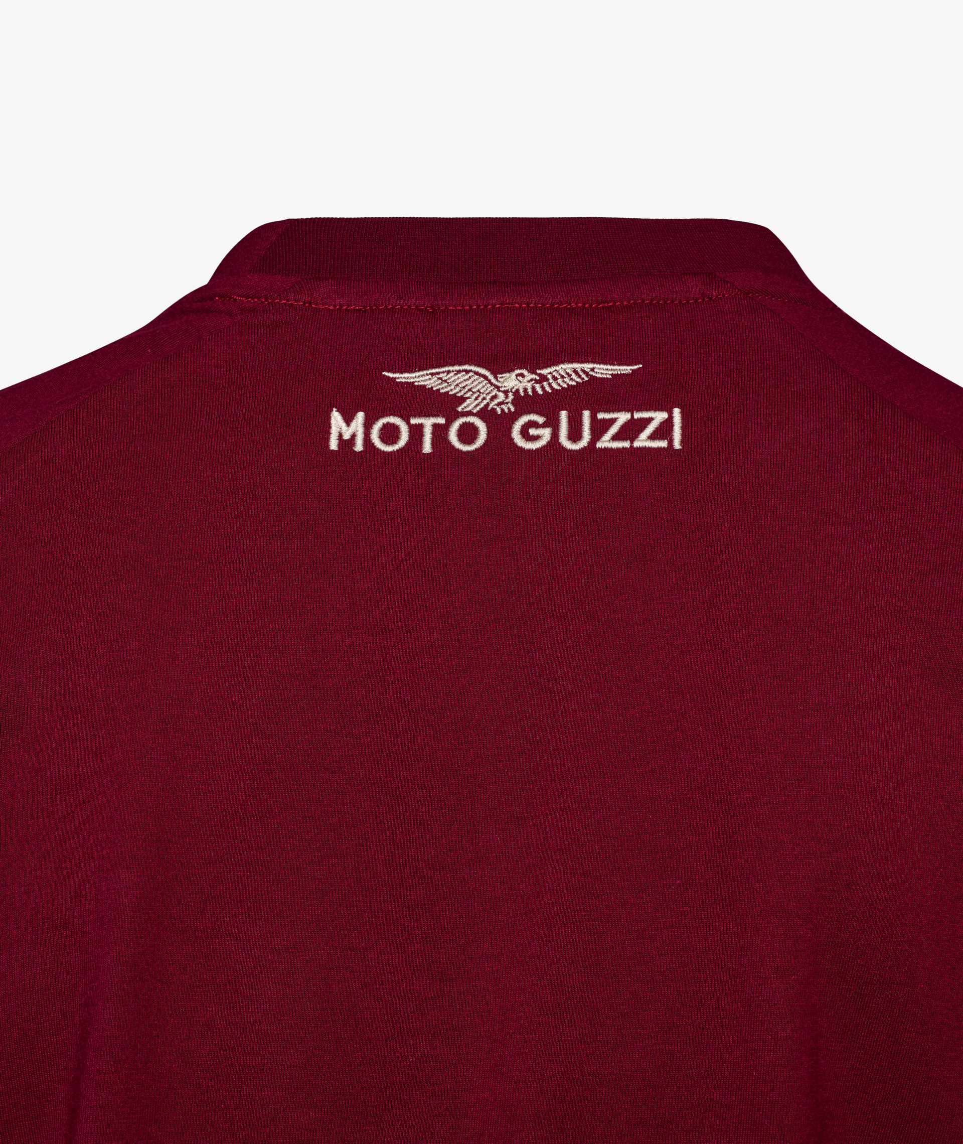 Maglietta Moto Guzzi da uomo "Heritage" rosso bordeaux