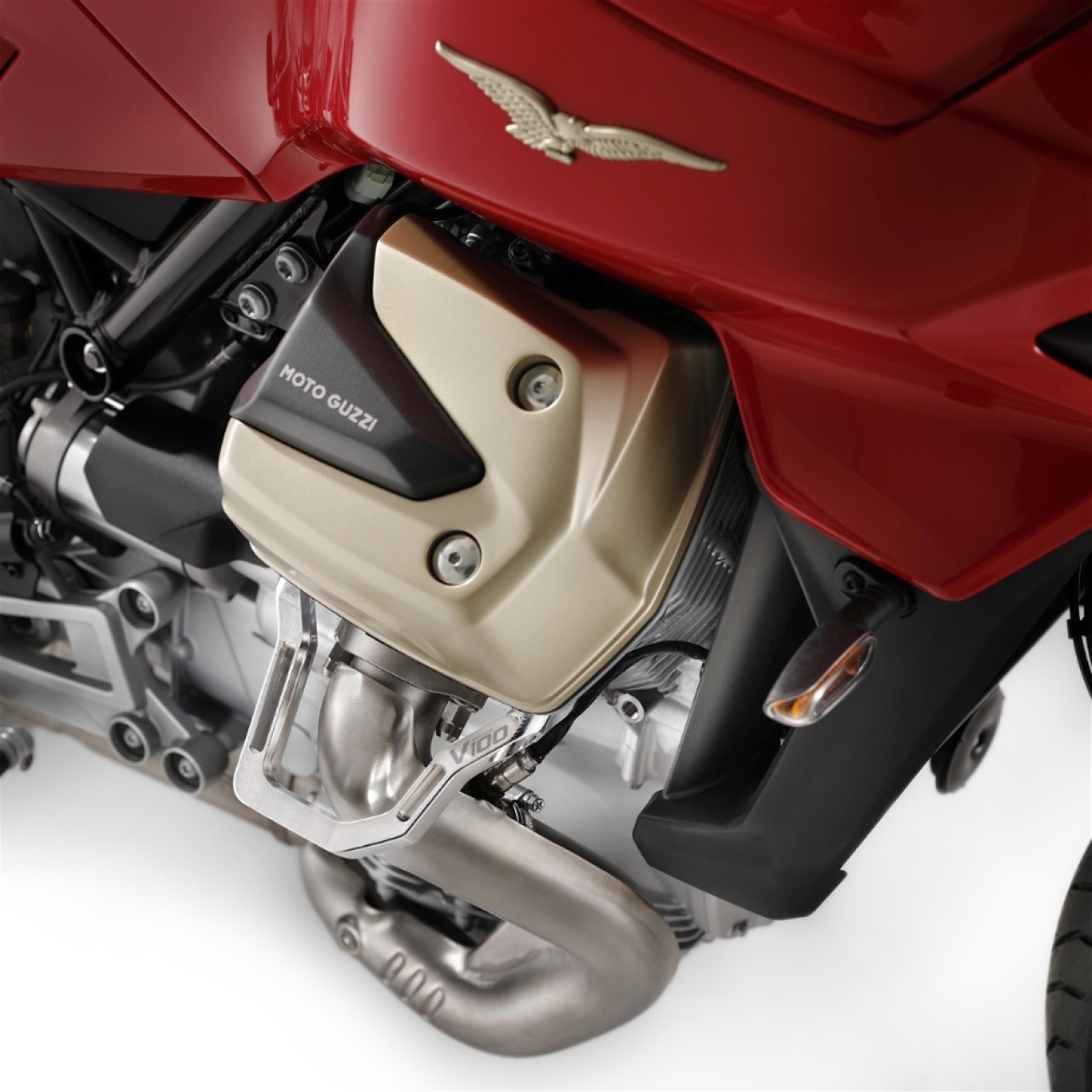 Protezione della testa del cilindro in alluminio per Moto Guzzi V100 Mandello / Stelvio