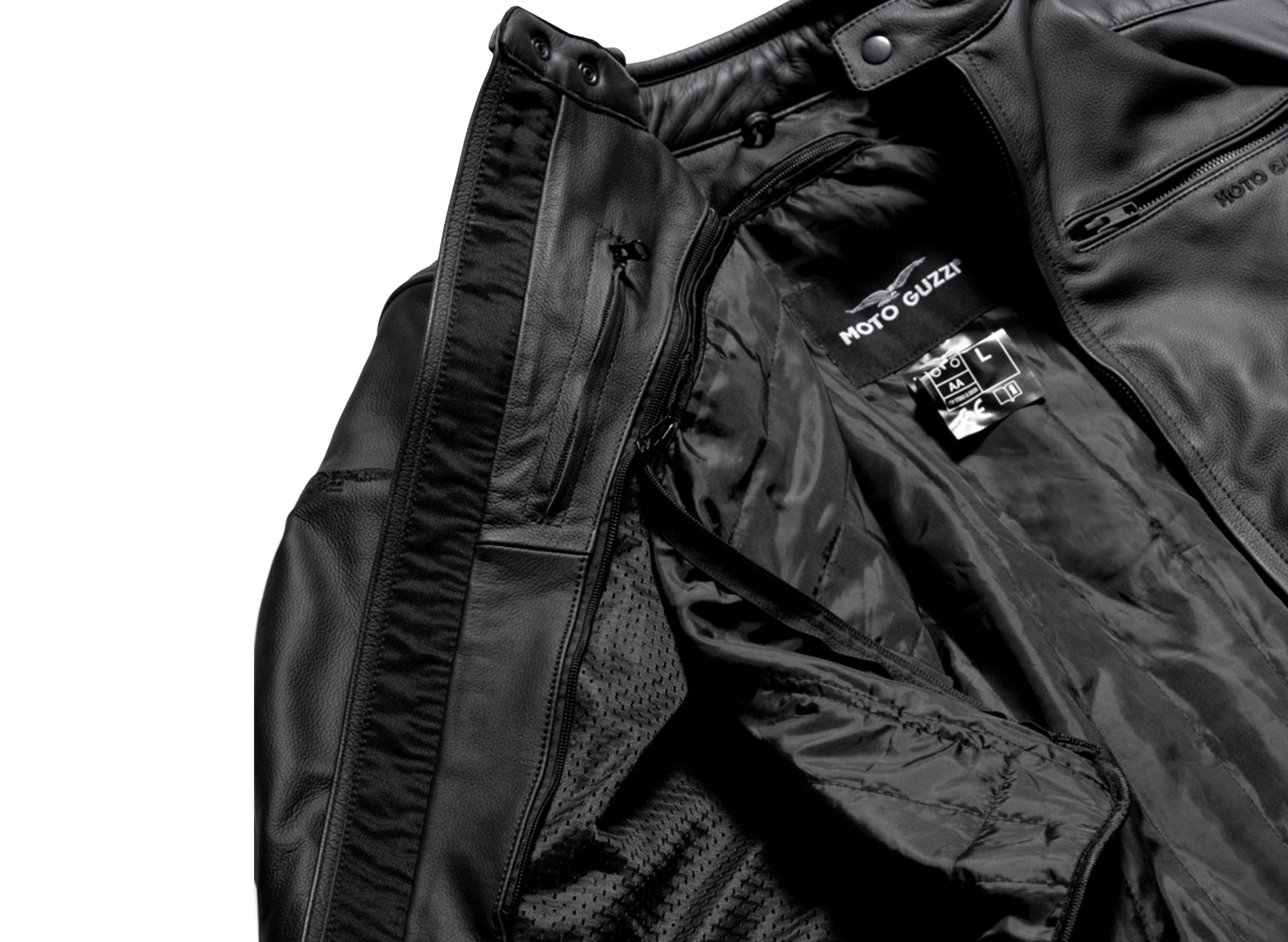 Giacca in pelle Moto Guzzi “Contrail”