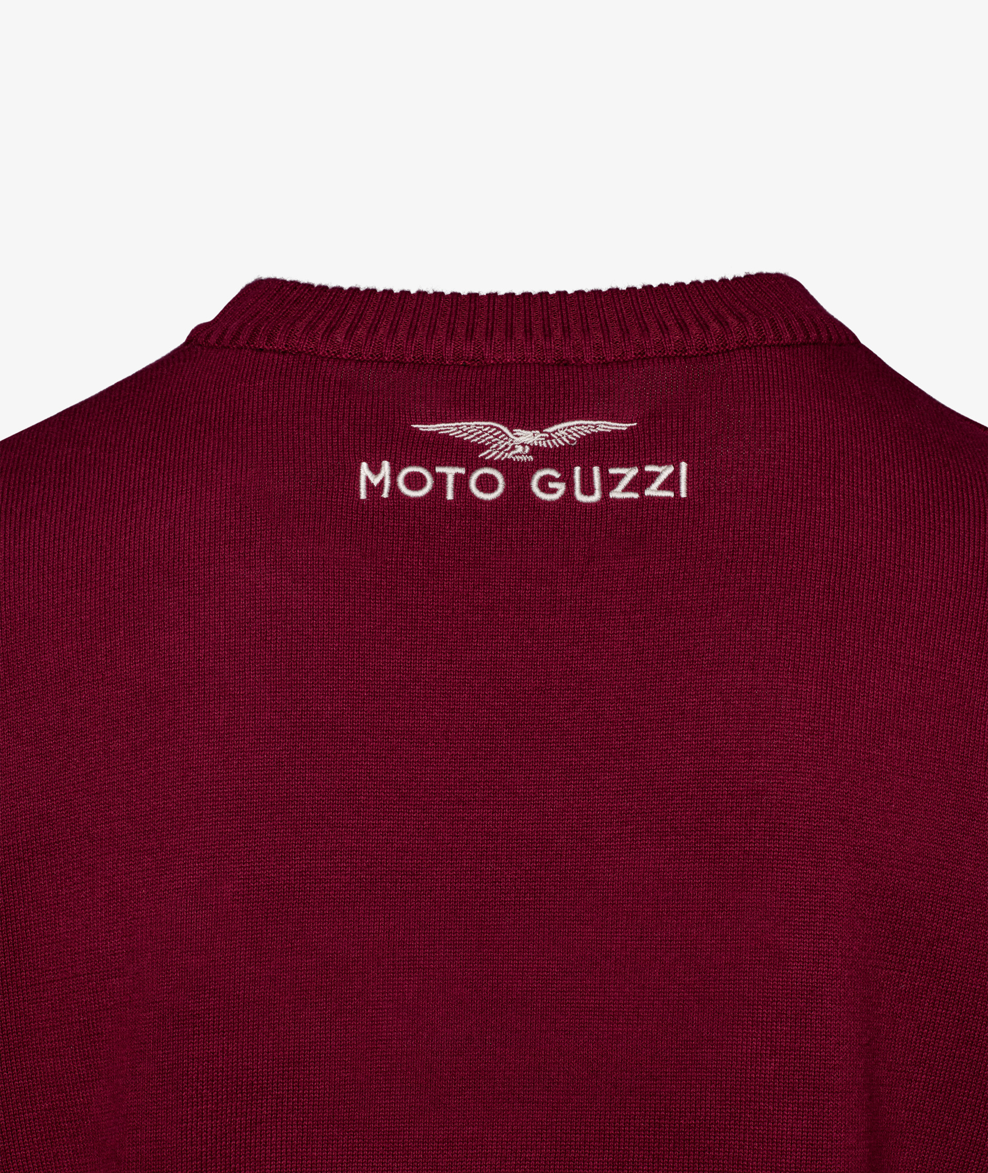Maglia Moto Guzzi da uomo "Heritage" rosso bordeaux