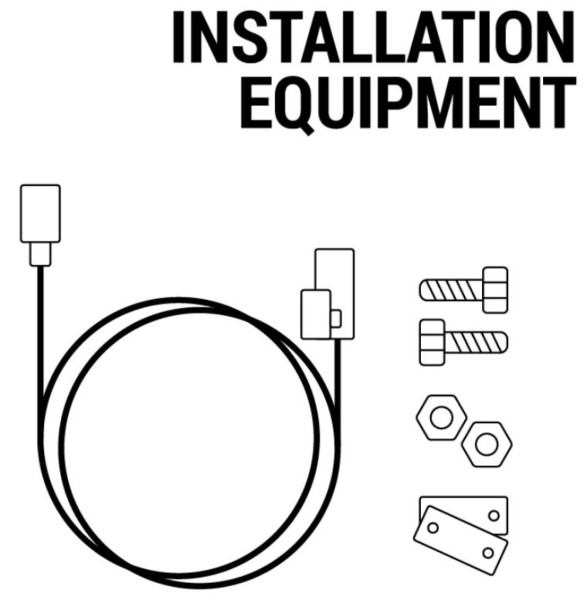 Kit di montaggio - Faro a LED per Moto Guzzi V85 (V85, Strada, Travel) 2024-