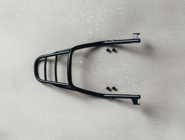 Portapacchi, nero per Moto Guzzi V9 Bobber