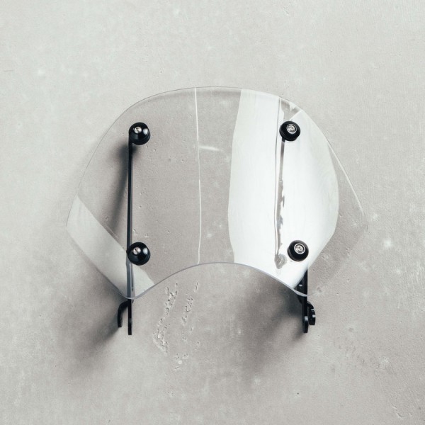 Parabrezza originale completo, trasparente per Moto Guzzi V9 Bobber fino al 2020