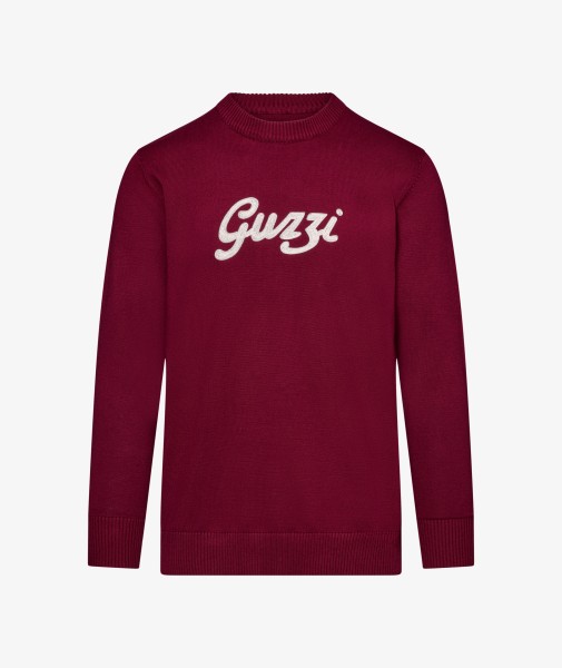 Maglia Moto Guzzi da uomo "Heritage" rosso bordeaux